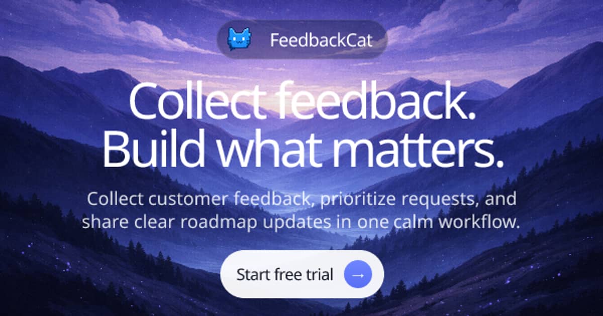 FeedbackCat | Product feedback boards and roadmaps